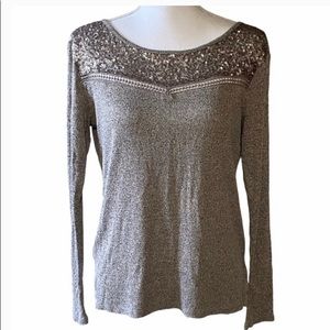 Day trip long sleeve sequence sweater